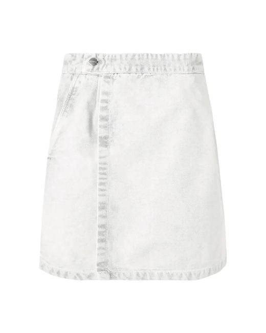 Carhartt White Denim Skirts
