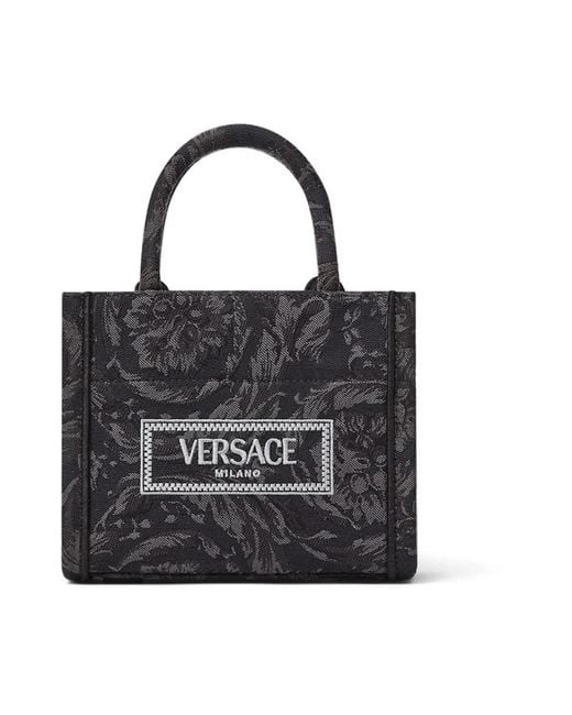 Versace Black Shopping Bags