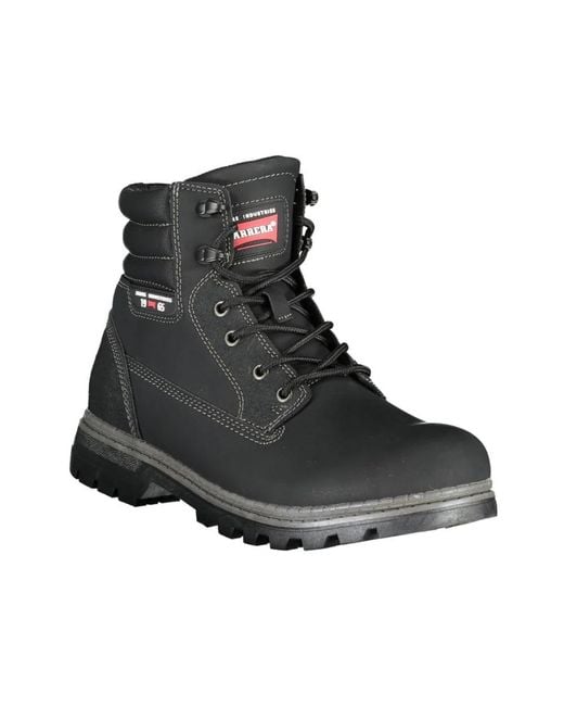 Carrera Black Lace-Up Boots for men