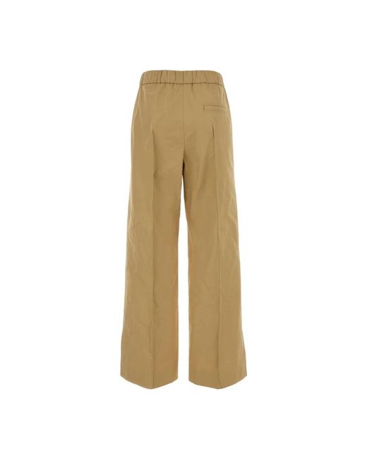 Jil Sander Natural Wide Trousers