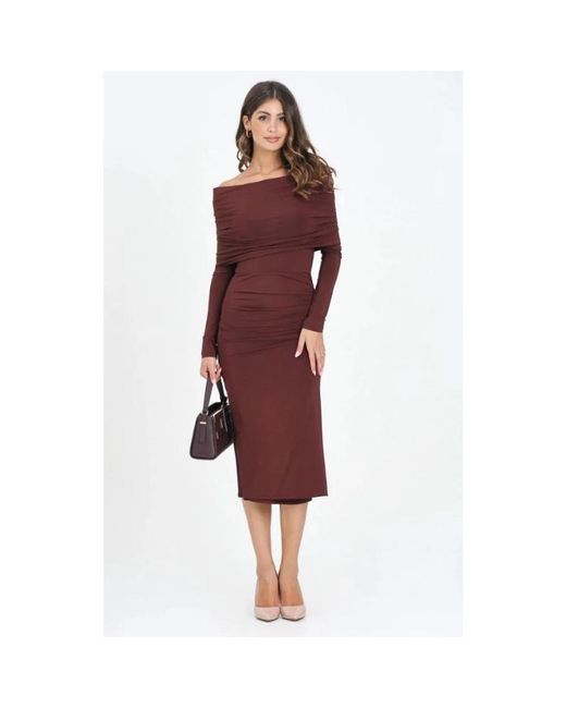 Midi Dresses Max Mara de color Red