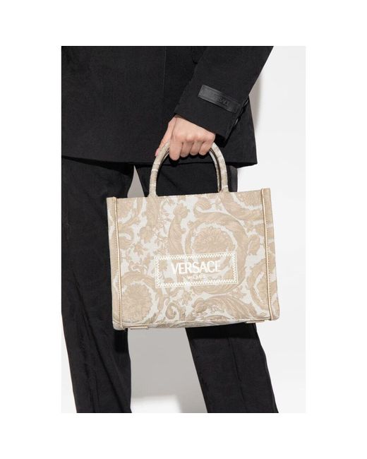 Versace Natural Barocco athena kleine schultertasche