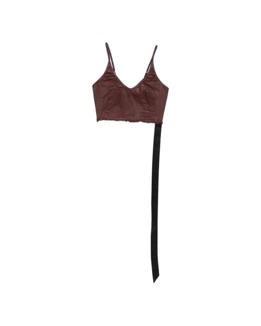 Rick Owens Purple Sleeveless Tops