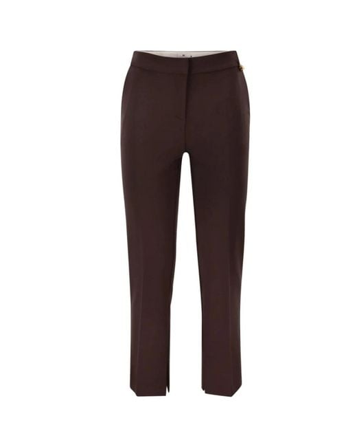 Elisabetta Franchi Brown Chinos