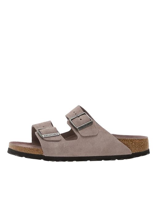 Birkenstock Brown Sliders for men