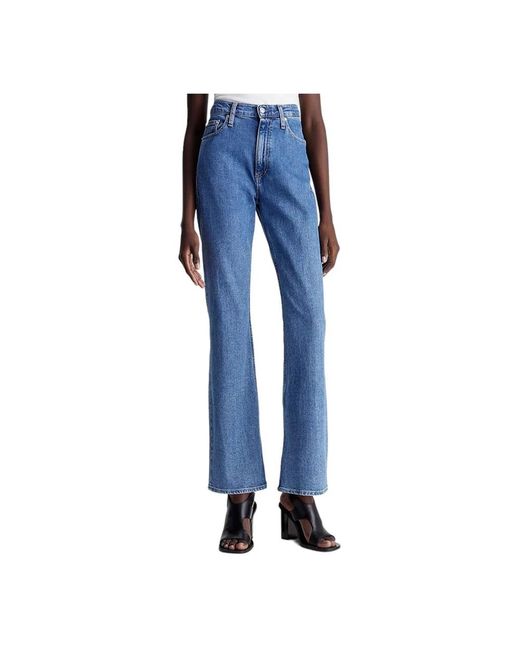 Jeans bootcut denim autentici di Calvin Klein in Blue