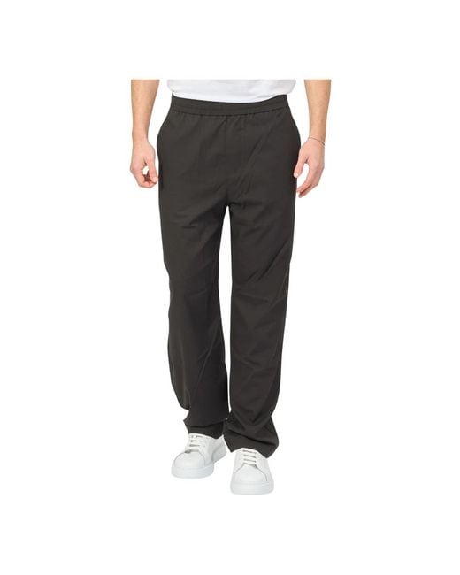 ARMANI EXCHANGE Gray Straight Trousers for men