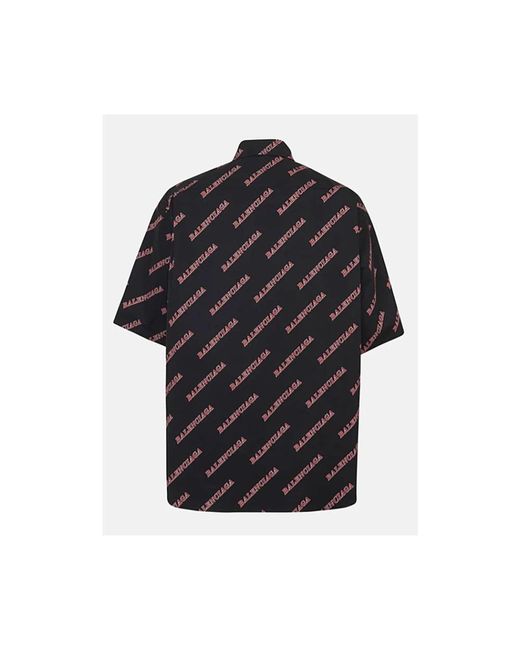 Balenciaga Black Short Sleeve Shirts for men