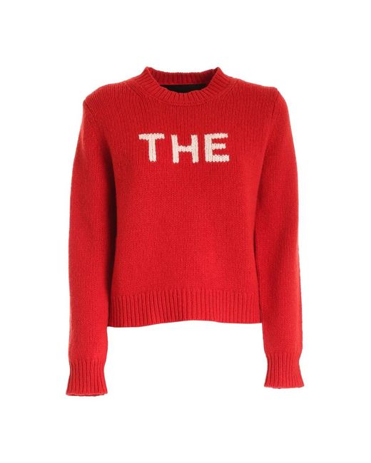 Marc Jacobs Red Round-Neck Knitwear