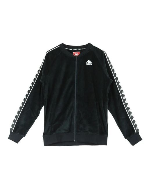 Kappa Hoodies & Sweatvesten ,Zwart ,Polyester Stijlvol Track Jacket in het Black voor heren