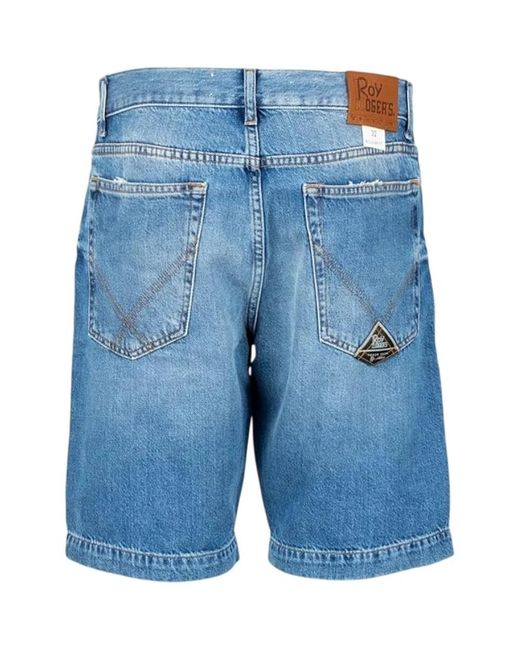 Roy Rogers Blue Denim Shorts for men