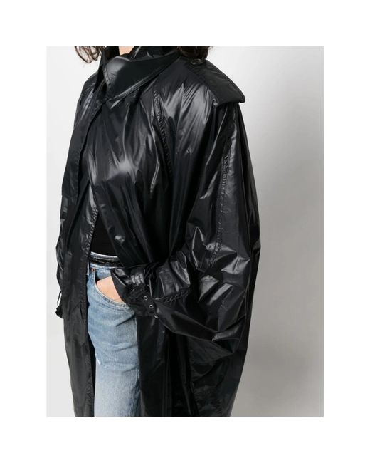 Saint Laurent Nylon Trenchcoat in het Black