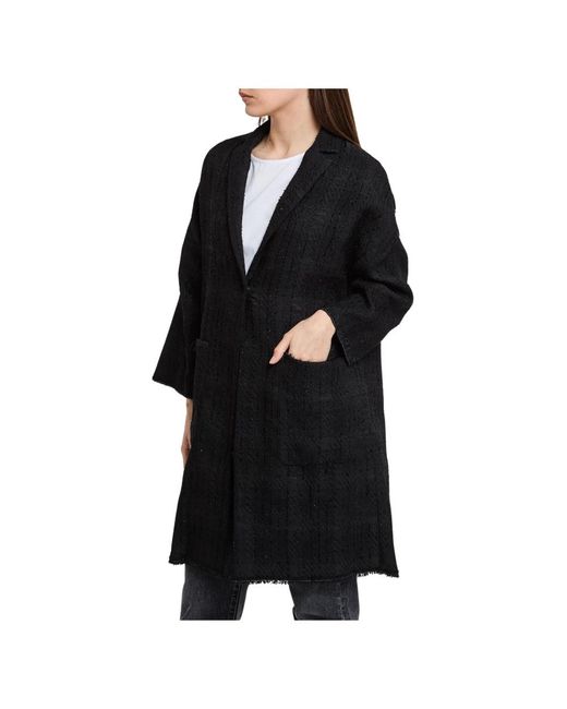 Coats > single-breasted coats Semicouture en coloris Black