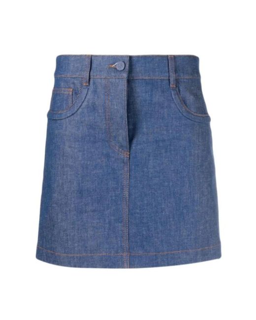 Fendi Blue Denim Skirts