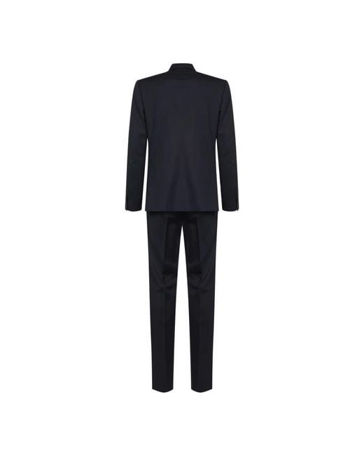 Lardini Black Double Breasted Suits for men