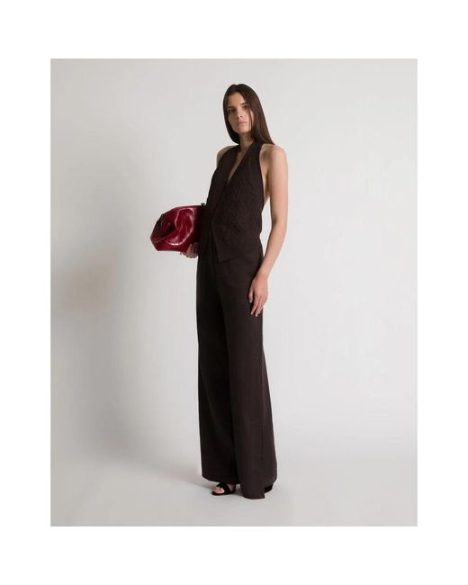 Alberta Ferretti Black Sleeveless Tops