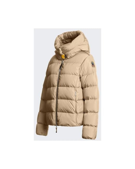 Parajumpers Jassen ,Nylon Jinny Short Down Jacket in het Natural