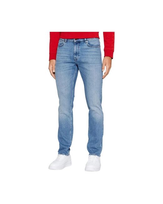 Boss Blue Slim-Fit Jeans for men