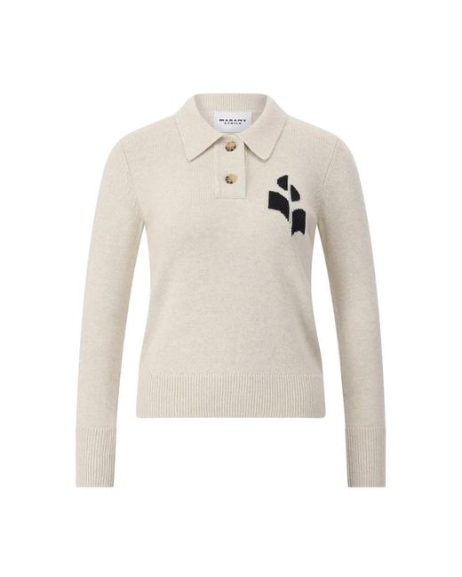 Isabel Marant White Polo Shirts