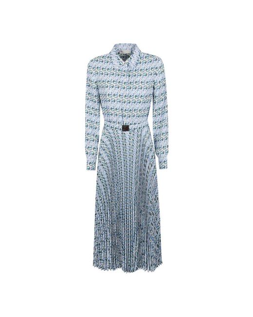 Tory Burch Blue Schickes twill kleid