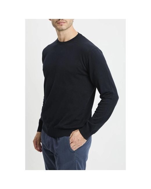 Daniele Fiesoli Black Round-Neck Knitwear for men