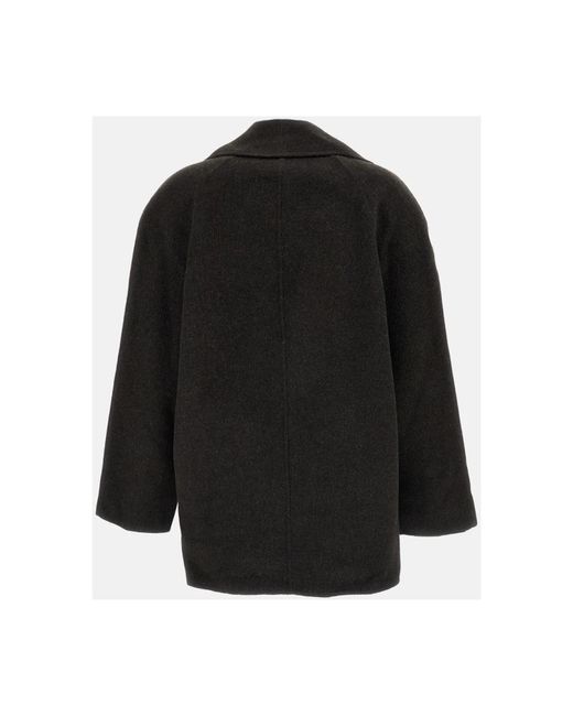 Loulou de Saison Black Double-Breasted Coats