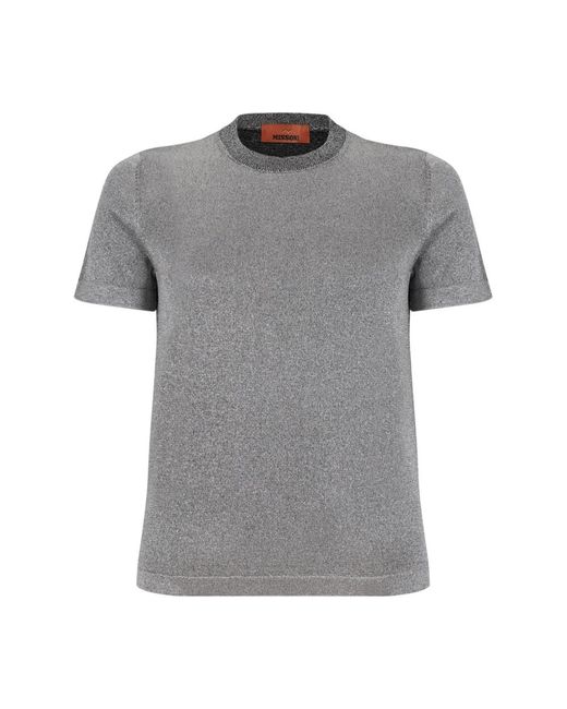 Missoni Gray Round-Neck Knitwear