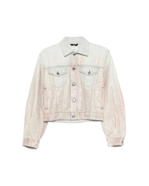 Haikure Cropped Denim Jacket in het White