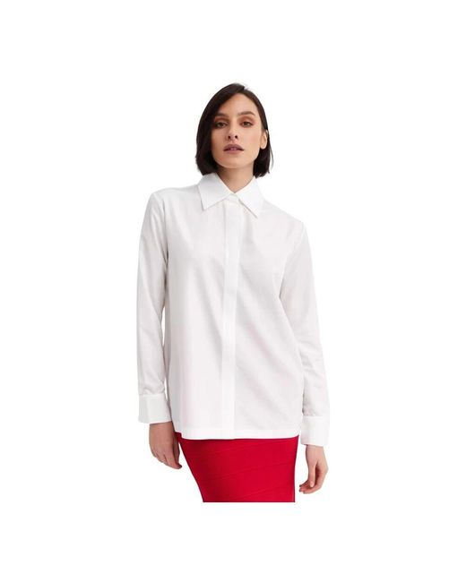 Norma Kamali White Weißes oversized hemd