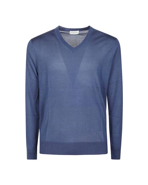 Ballantyne Blue V-Neck Knitwear for men