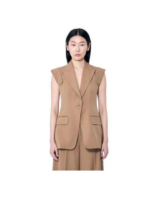 Max Mara Vests in het Brown