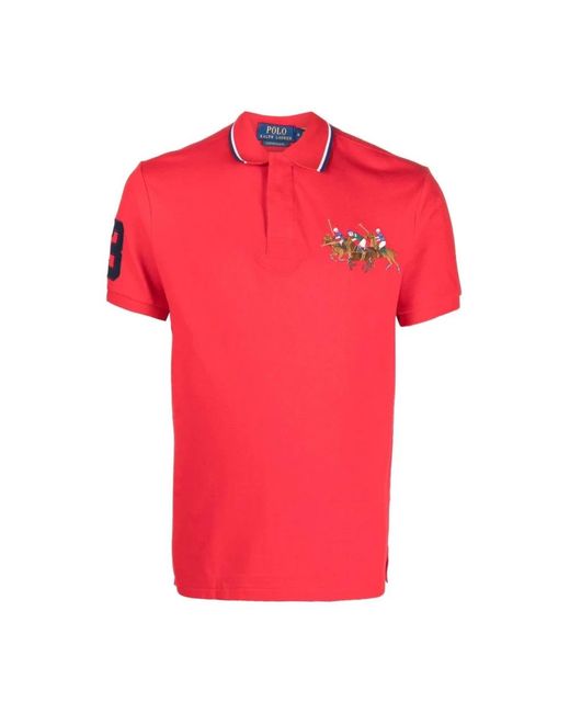 Polo Ralph Lauren Red Polo Shirts for men