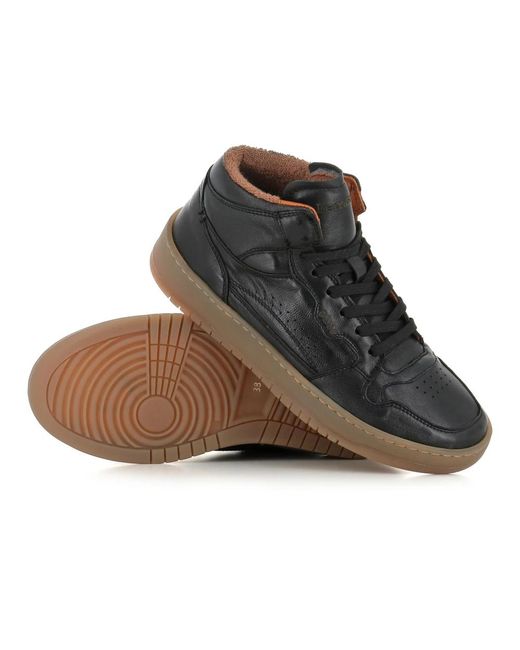 LEMARGO Schoenen ,Zwart ,Leer High Sneaker in het Black