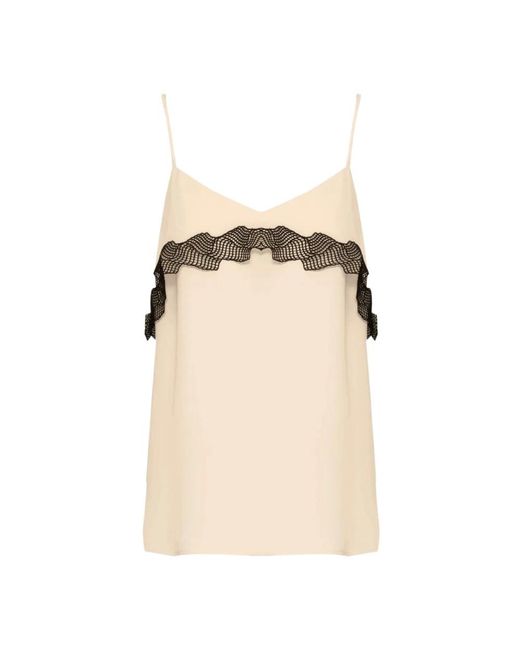 Beatrice B. Natural Sleeveless Tops