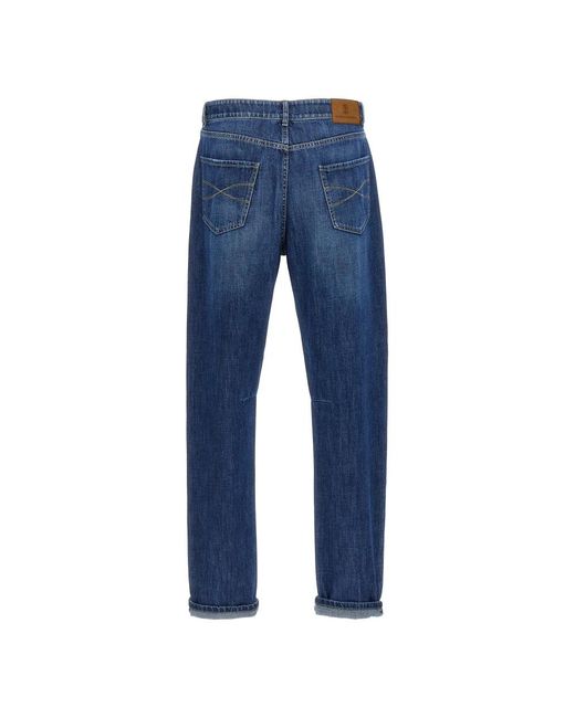 Brunello Cucinelli Blue Slim-Fit Jeans for men