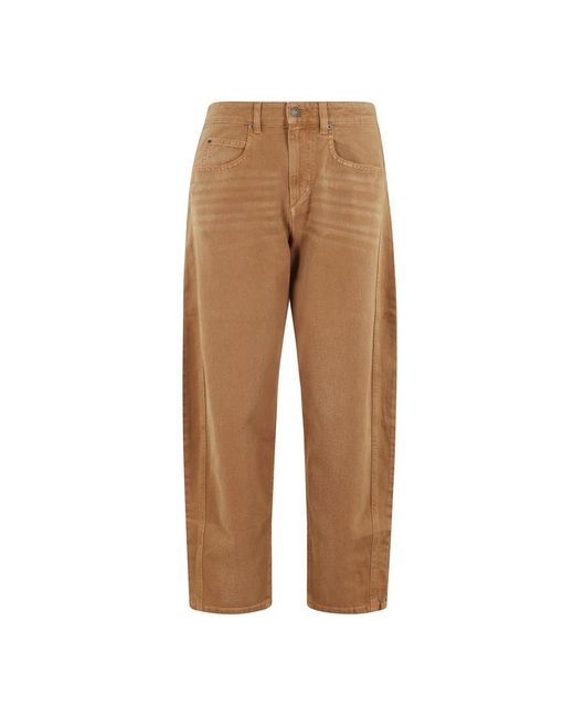Isabel Marant Brown Ockerhose Mit 5 Taschen Und Gürtelschlaufen