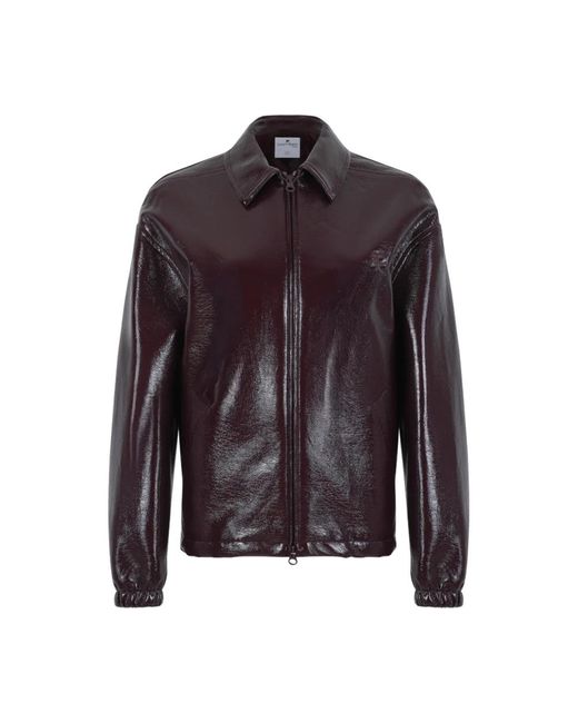 Leather Jackets Courreges en coloris Brown