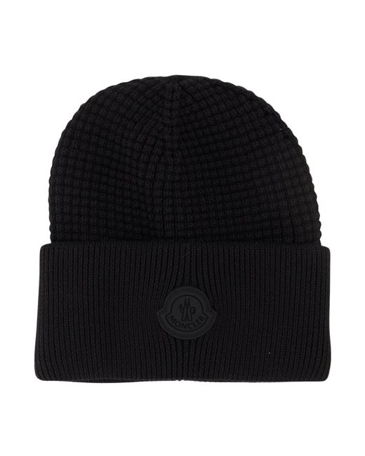Beanies di Moncler in Black da Uomo