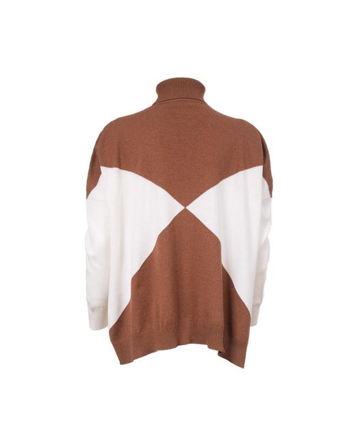Le Tricot Perugia Brown Turtlenecks