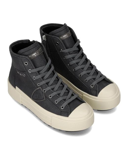 Philippe Model Schoenen ,Grijs ,Sneakers in het Blue