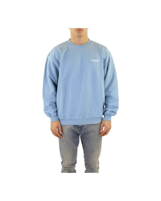 Represent Blue Sweatshirts for men