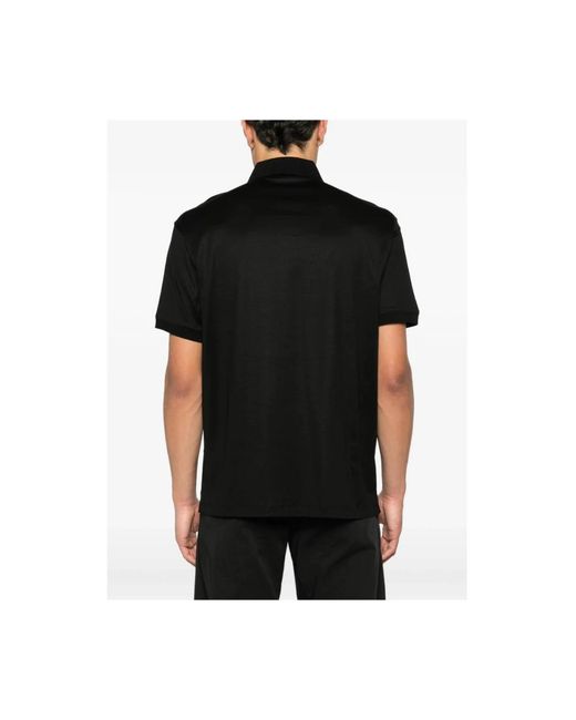 Emporio Armani Black Polo Shirts for men