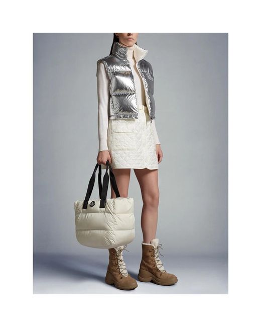 Moncler Gray Tote Bags
