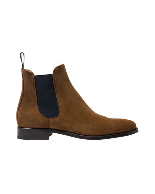 Scarosso Brown Giancarlo Chelsea Boots for men