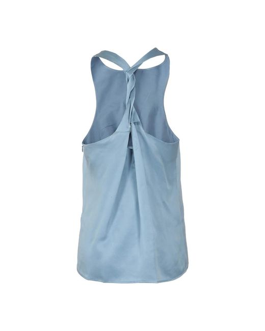 Loulou de Saison Blue Sleeveless Tops