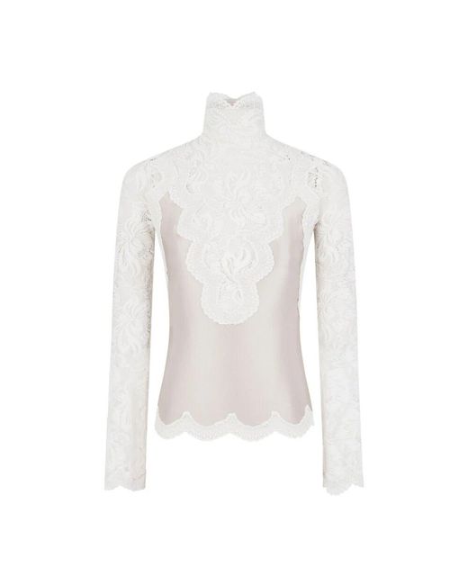 Long Sleeve Tops Rabanne en coloris White