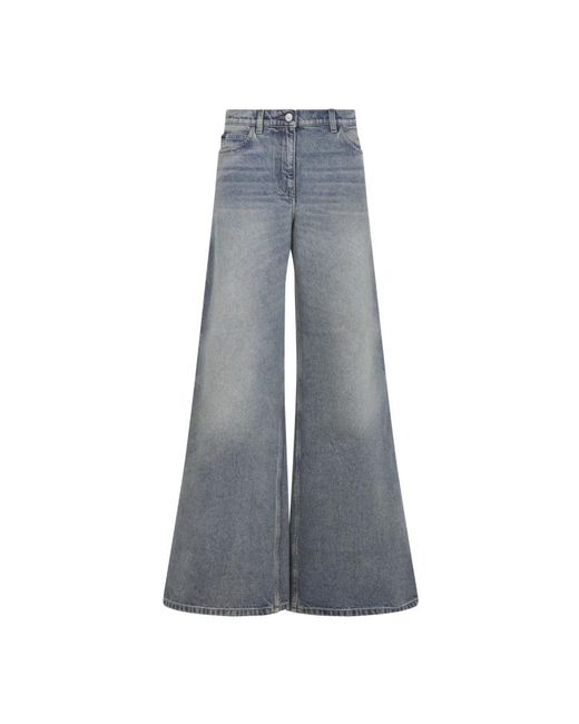 Courreges Gray Baggy Hammer Jeans