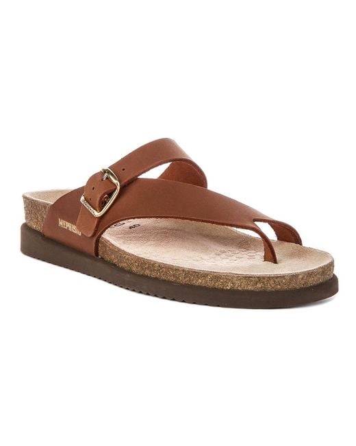 Mephisto Brown Flip Flops