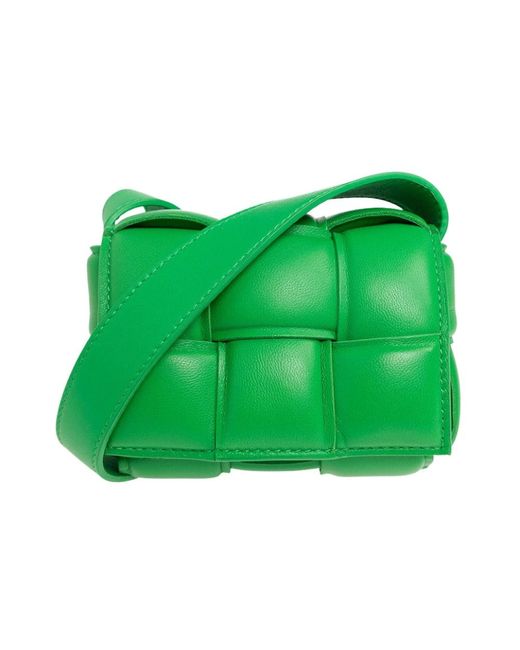 Bottega Veneta Green Padded cassette mini shoulder bag