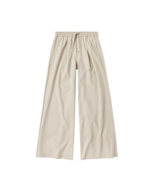 Closed Natural Wide Trousers